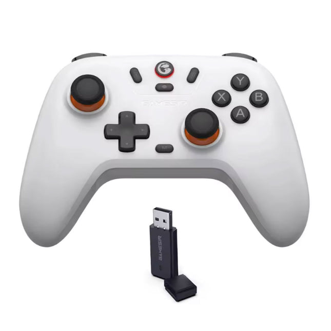 Nova Lite Gaming Controller PC/Switch/iOS/Android - Draadloze Gamepad met Vibratie - Wit