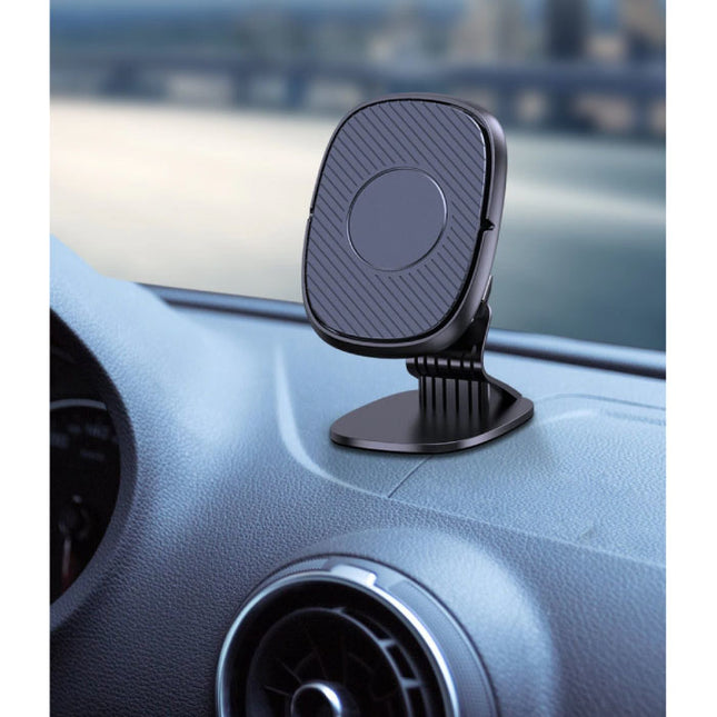 Magnetische Telefoonhouder Auto met Dashboard Standaard en Magnetische Sticker - Universele Smartphone Holder Zwart