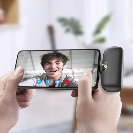 5000mAh Mini Powerbank voor USB-C - QC / PD Externe Noodaccu Batterij Oplader Paars