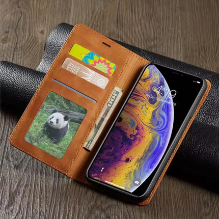 iPhone 15 Plus Wallet Flip Case - Portefeuille Cover PU Leer Hoesje - Bruin