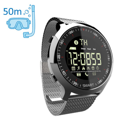 MK18 Waterdichte Sport Smartwatch Fitness Activity Tracker Smartphone Horloge iOS Android iPhone Samsung Huawei Zilver
