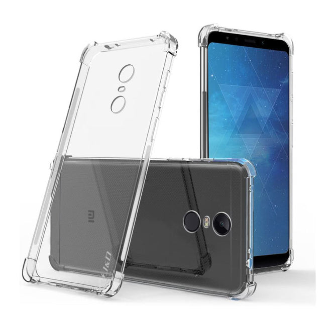 Xiaomi Redmi 5 Plus Transparant Bumper Hoesje - Clear Case Cover Silicone TPU Anti-Shock