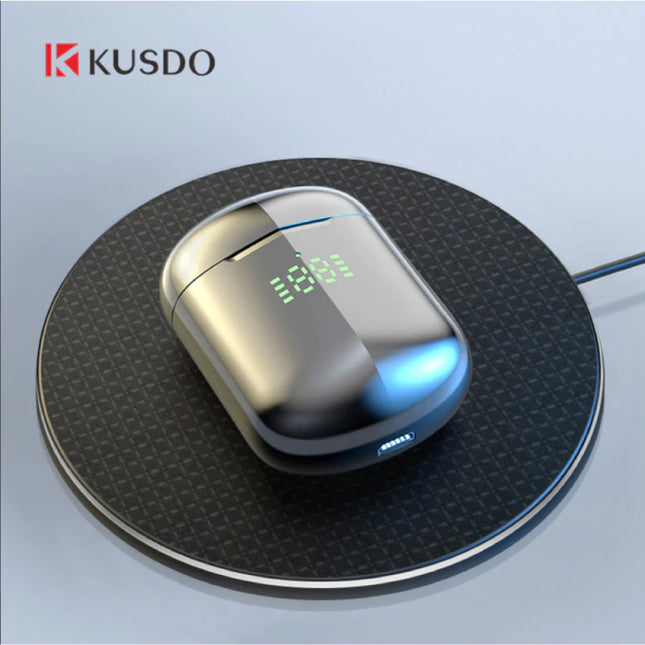 Draadloze Bluetooth Oortjes - True Touch Control Oordopjes TWS Earphones - Qi Draadloos Opladen Oortelefoon - Zilver