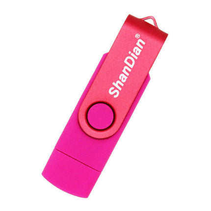 High Speed Flash Drive 128GB - USB en USB-C Stick Geheugen Kaart - Roze