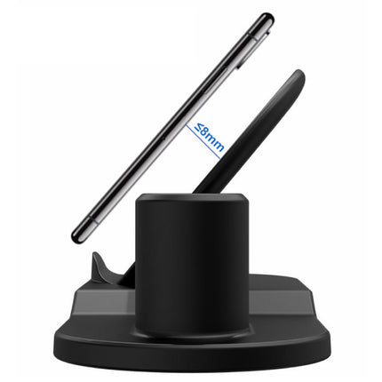 3 in 1 Draadloze Oplader voor Apple iPhone / iWatch / AirPods -  Oplaadstation Charging Dock 18W Wireless Pad Zwart