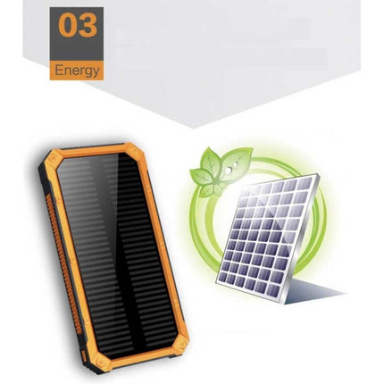 80.000mAh Solar Powerbank met 2 USB Poorten - Ingebouwde Zaklamp - Externe Noodaccu Batterij Oplader Charger Zon Groen