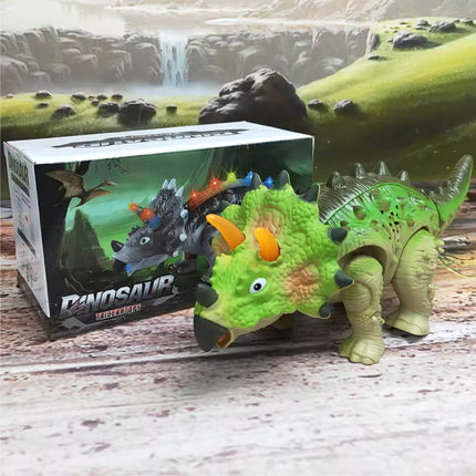 Elektrische Speelgoed Dinosaurus - Triceratops Dino Robot - Groen