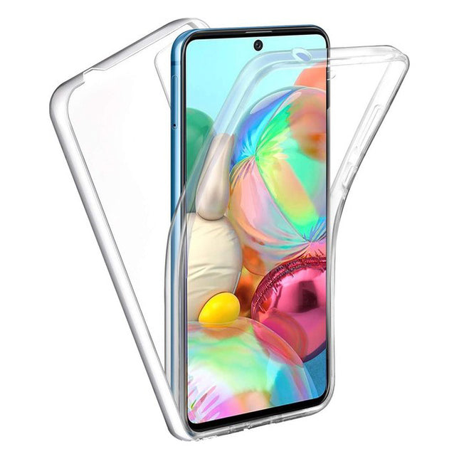Samsung Galaxy A82 5G Full Body 360° Hoesje - Volledige Bescherming Transparant TPU Silicone Case + PET Screenprotector