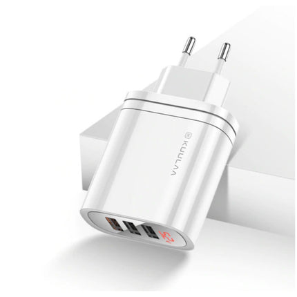 Qualcomm Quick Charge 3.0 Triple 3x Port USB Muur Oplader Wallcharger AC Thuislader Stekkerlader Adapter
