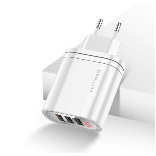 Qualcomm Quick Charge 3.0 Triple 3x Port USB Muur Oplader Wallcharger AC Thuislader Stekkerlader Adapter