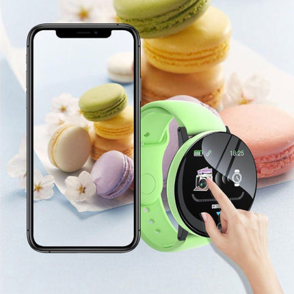 B41 Smartwatch Siliconen Bandje Health Monitor / Activity Tracker Horloge Android iOS Geel