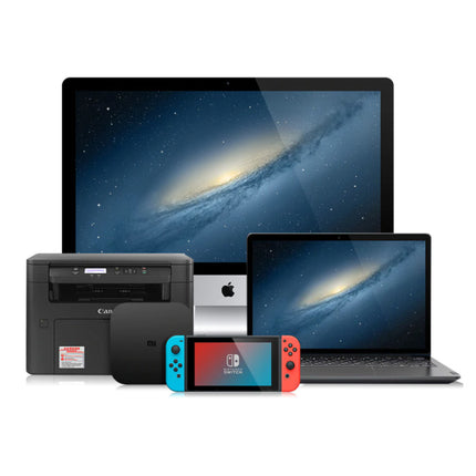 USB naar Ethernet Poort Adapter - 1000Mbps Data Overdracht Converter Hoogwaardig ABS Zwart