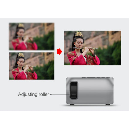 YG320 Mini LED Projector - Scherm Beamer Home Media Speler Wit