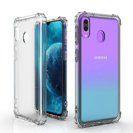 Samsung Galaxy M30 Transparant Bumper Hoesje - Clear Case Cover Silicone TPU Anti-Shock