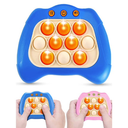Pop It Spel Console - Fidget Toy Controller - Quick Push Anti Stress Motoriek Speelgoed Blauw
