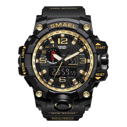  Militair Duik Horloge voor Heren - Rubber Bandje Kwarts Uurwerk Analoog Digitaal voor Mannen Goud