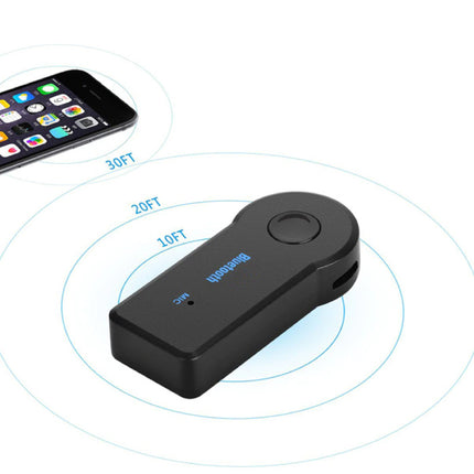 Bluetooth 5.0 Ontvanger Transmitter AUX Jack 3.5mm - Draadloze Adapter Audio Receiver Streamen Handsfree Bellen + Microfoon