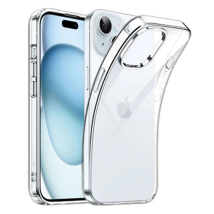 iPhone 15 Pro Transparant Hoesje - Flexibel Silicoon Case Cover Hydrogel Helder 