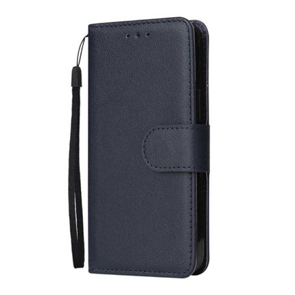 iPhone 12 Pro Max Flip Case Portefeuille PU Leer - Wallet Cover Hoesje Blauw