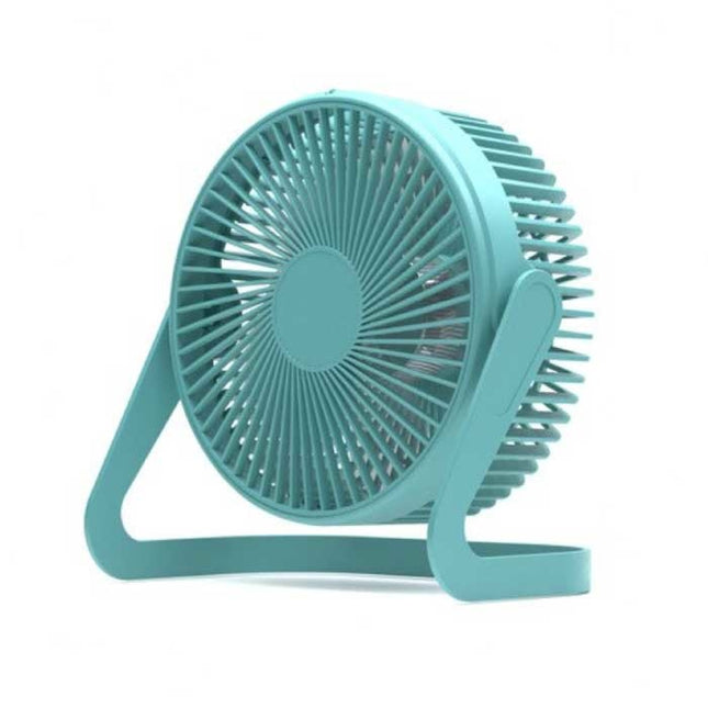 Draagbare Bureau Ventilator - 360° Roterende Handventilator Turquoise