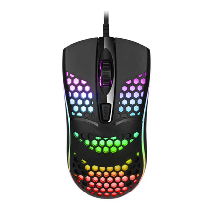 Optische Gaming Muis Bedraad - Tweehandig en Ergonomisch met DPI Aanpassing  tot 2400 DPI - Zwart