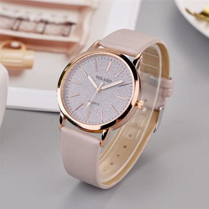 Kwarts Horloge Dames - Anoloog Luxe Uurwerk voor Vrouwen Bruin