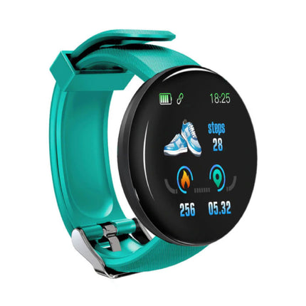 Originele D18 Smartwatch Curved HD Smartphone Fitness Sport Activity Tracker Horloge iOS Android iPhone Samsung Huawei Groen