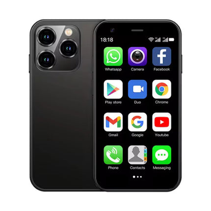 XS15 Mini Smartphone - 2 GB RAM - 16 GB Opslag - 5 MP Camera - 1000mAh Batterij - Zwart