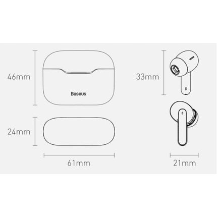 S1 Draadloze Oortjes - ANC True Touch Control TWS Bluetooth 5.0 Earphones Earbuds Oortelefoon Donkerblauw