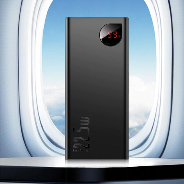 Powerbank met PD Poort 20.000mAh Triple 3x USB Poort  - LED Display Externe Noodaccu Batterij Oplader Charger Zwart 