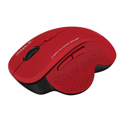 Draadloze Muis - 2.4GHz 1600DPI Optisch / Ergonomisch / Rechtshandig - Rood