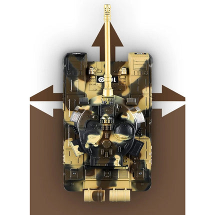 RC Militaire Tank met Afstandsbediening - M1 Leopard 2 Model - Zilver