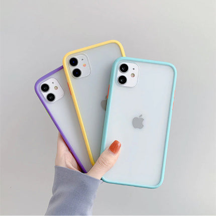 iPhone SE (2020) Bumper Hoesje Case Cover Silicone TPU Anti-Shock Groen