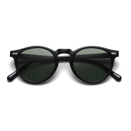 Vintage Zonnebril voor Dames - UV400 Gepolariseerde Bril Shades Brillen - Zwart Groen