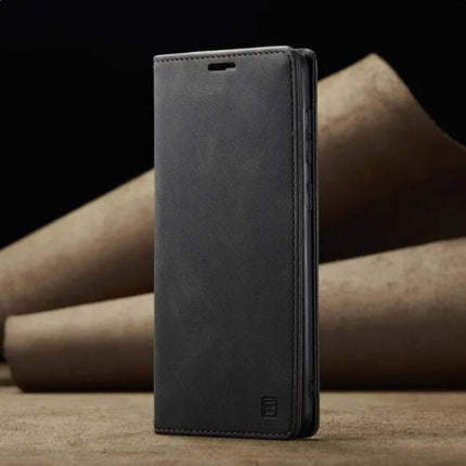 Xiaomi Poco X5 Pro (5G) Flip Case Portefeuille - RFID Wallet Cover Leer Silicoon Hoesje - Zwart