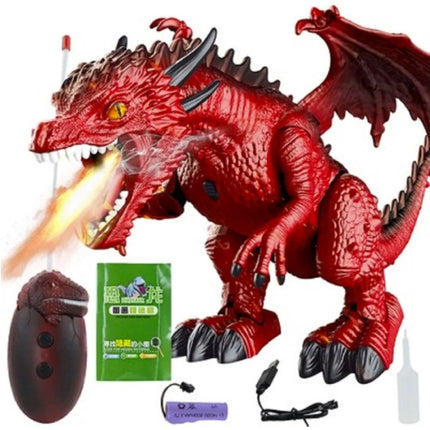 Ijs Draak met Afstandsbediening - RC 2.4G Bestuurbaar Speelgoed Dino Robot Blauw