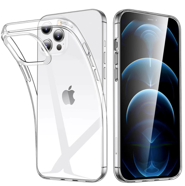 iPhone 13 Pro Max Transparant Clear Case Cover Silicone TPU Hoesje