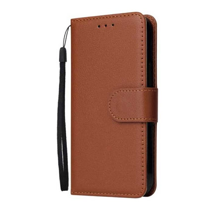 iPhone 8 Flip Case Portefeuille PU Leer - Wallet Cover Hoesje Bruin