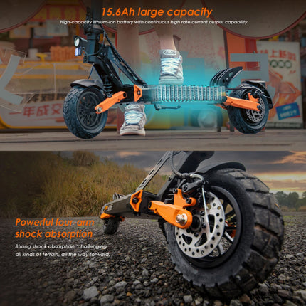 KuKirin G2 Pro Vouwbare Elektrische Scooter - Off-Road Smart E Step - 500W - 25 km/u - Zwart