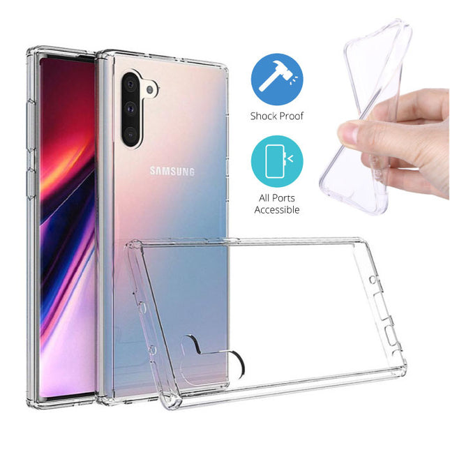 Samsung Galaxy Note 10 Transparant Clear Case Cover Silicone TPU Hoesje 