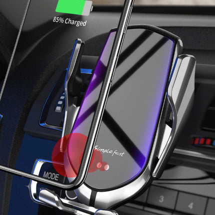 10W Qi Draadloze Autolader Oplader Universeel 9V - 1.67A Wireless Car Charging Pad Zilver