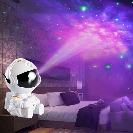 Astronaut met Ster - Sterren Ruimte Projector met Afstandsbediening - Sterrenhemel Sfeerlamp Zwart