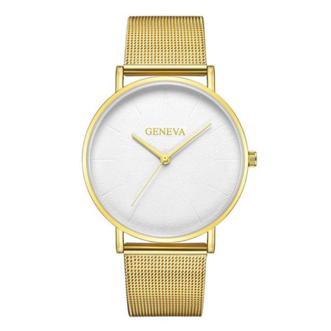 Luxe Dames Horloge - Anoloog Uurwerk Mesh Bandje voor Vrouwen