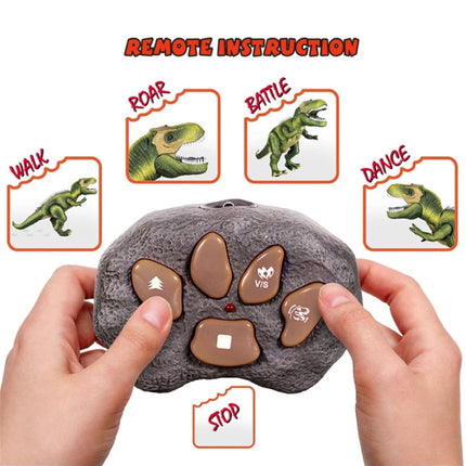 RC T-Rex Dinosaurus met Afstandsbediening - Tyrannosaurus Rex Bestuurbaar Speelgoed Robot Groen