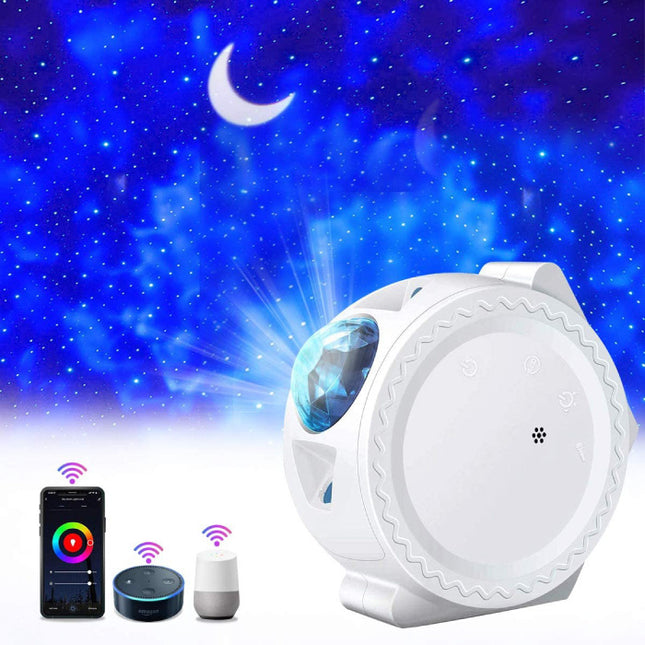 Sterren Projector - Bluetooth Sterrenhemel Muziek Sfeerlamp Tafellamp Wit