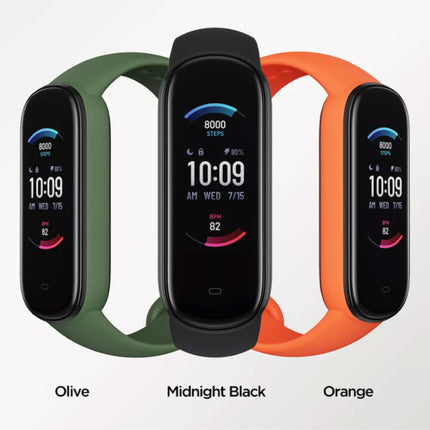 Band 5 Smartwatch -  Fitness Sport Activity Tracker Silica Gel Horloge Band iOS Android Oranje
