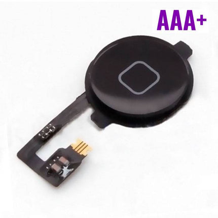 Voor Apple iPhone 4S - AAA+ Home Button Assembly met Flex Cable Zwart