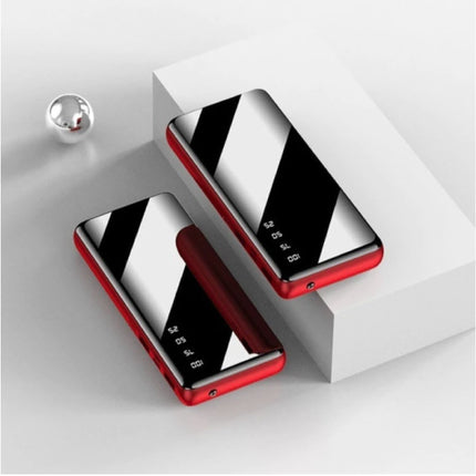 50.000mAh Powerbank met 2 Uitvoer/2 Invoer Poorten - Ingebouwde Zaklamp - Externe Noodaccu Batterij Oplader Charger Rood