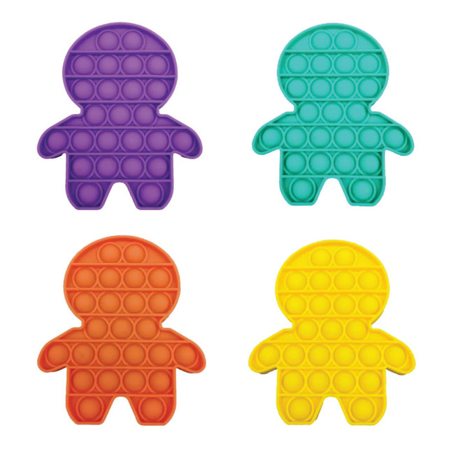 Pop It - Fidget Anti Stress Speelgoed Bubble Toy Siliconen Blauw