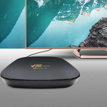 V88 Mini 8K TV Box Mediaspeler Android Kodi - 8GB RAM - 128GB Opslagruimte